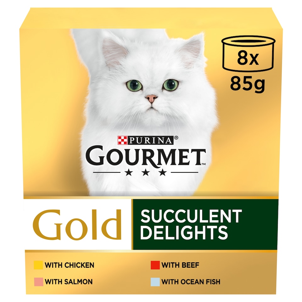 image 1 of Gourmet Gold Succulent Delights Cat Food 8x85g