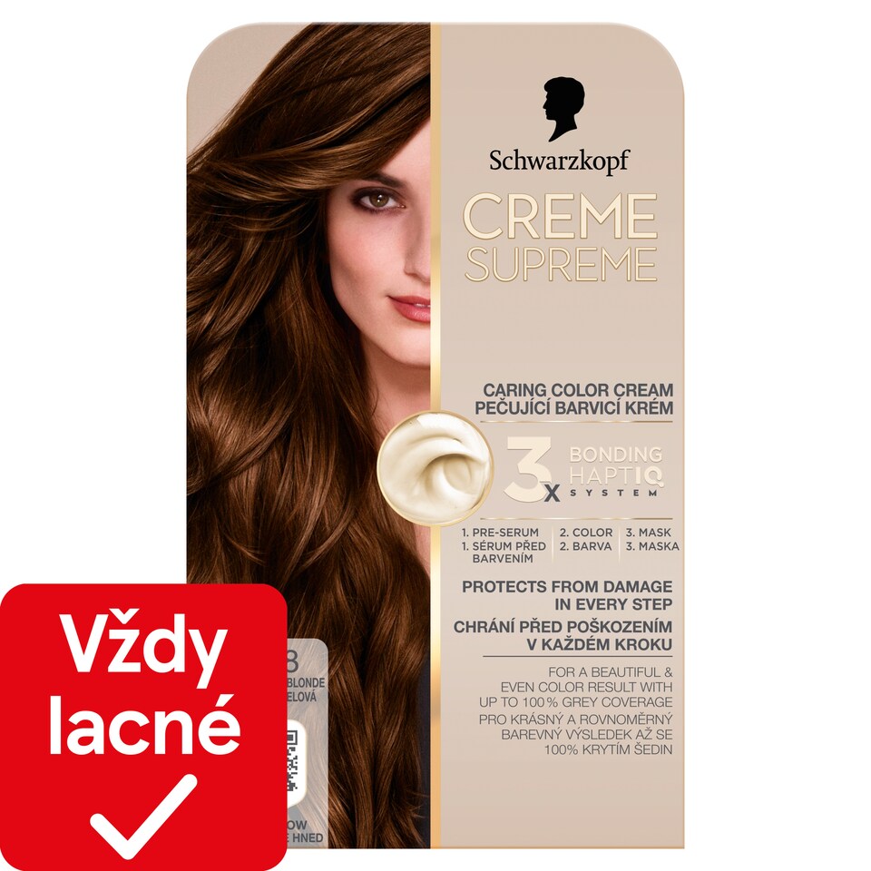 obrázok 1 z Schwarzkopf Creme Supreme Farba na vlasy 6-68 Tmavá karamelová blond