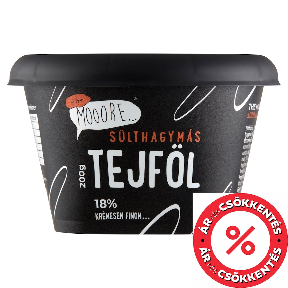 The Mooore sülthagymás tejföl 18% 200 g