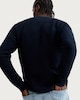 image 3 of F&F Knitted Ribbed Crew Neck Jumper in Navy