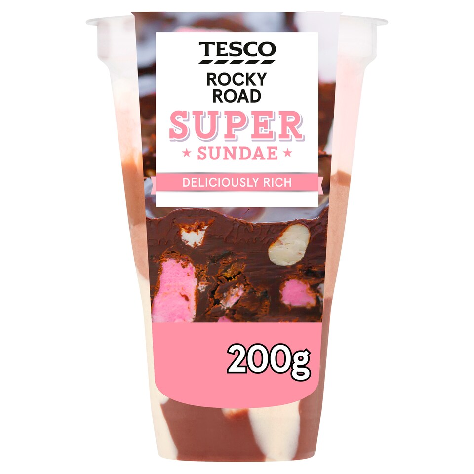 Tesco Super Rocky Road Sundae 200G