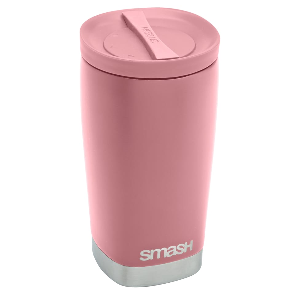 image 1 of Smash Pink Twist & Lock Coffee Cup 350ml