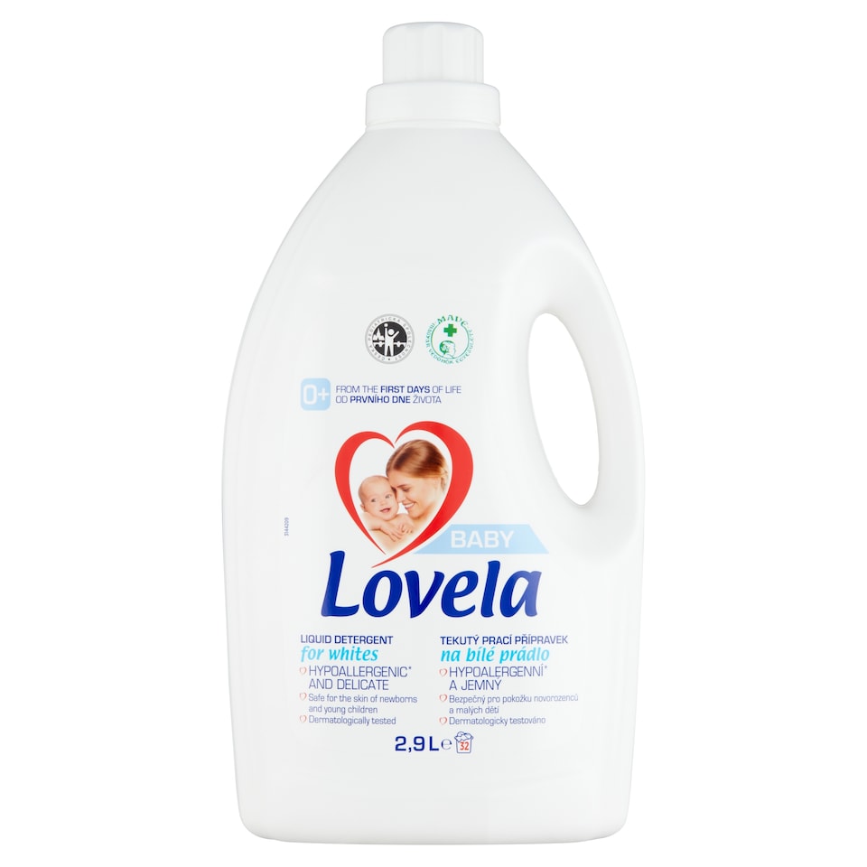 image 1 of Lovela Baby Liquid Detergent for White Clothes 32 Washes 2,9 l