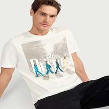 The Beatles Pure Cotton Abbey Road T-Shirt in White