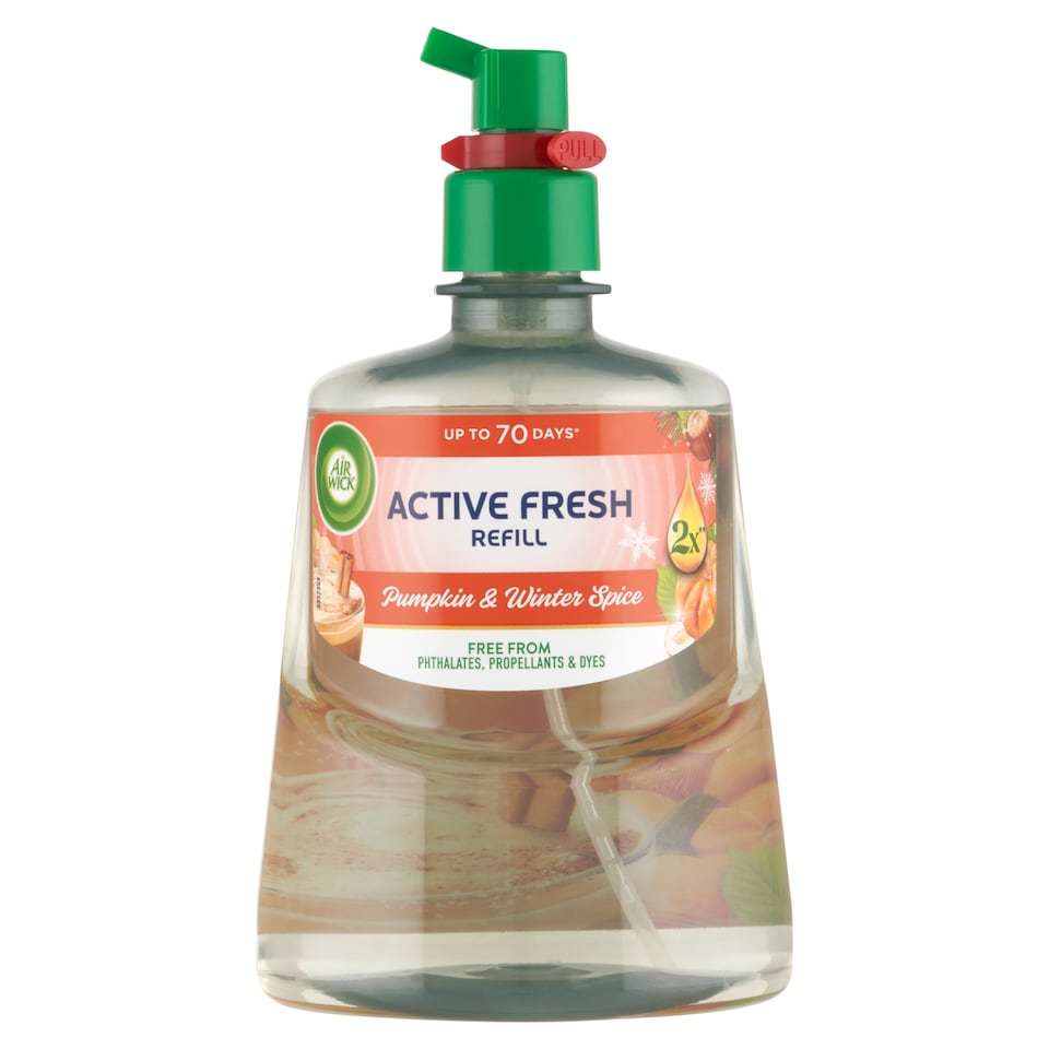 Air Wick Active Fresh Fűszeres Sütőtök Varázs utántöltő 228 ml  1. kép