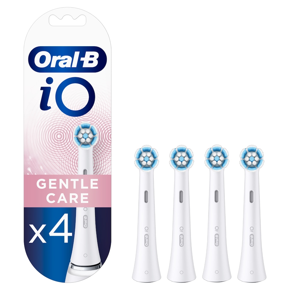 image 1 of Oral-B IO Gentle Care White Electric Toothbrush Heads 4 pack
