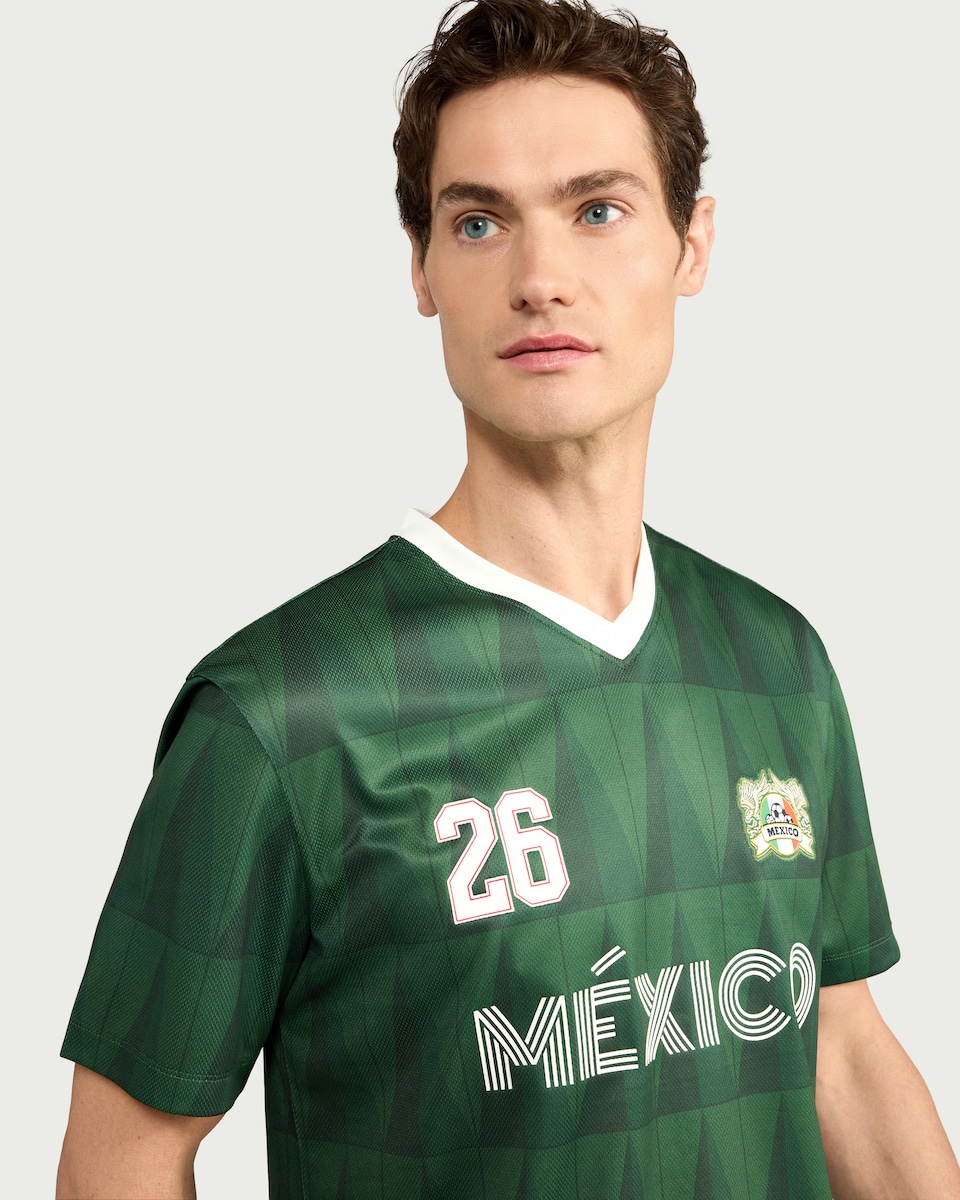 image 1 of Mexico Fifa World Cup T-shirt in Green