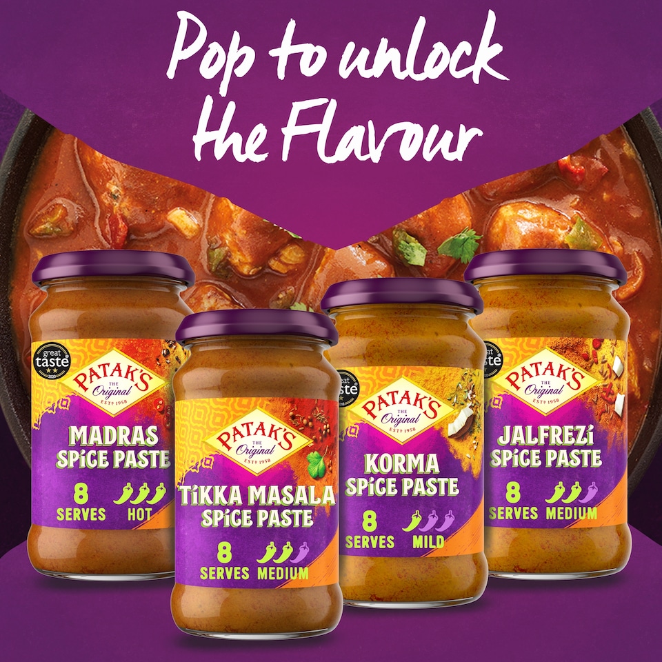 image 1 of Patak's Madras Spice Paste Hot 283g