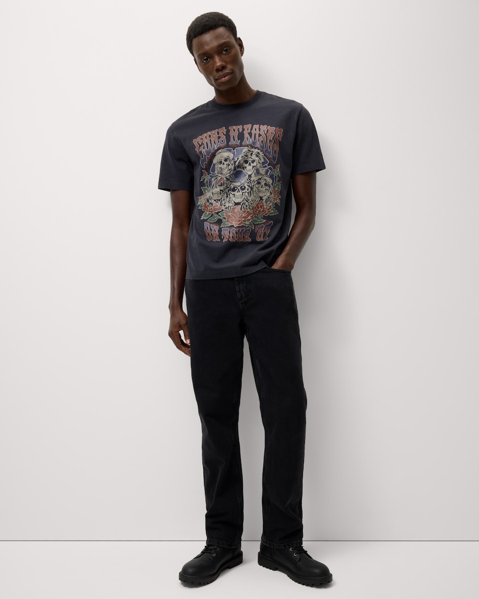 image 1 of Guns N’ Roses Pure Cotton Halloween T-Shirt in Black