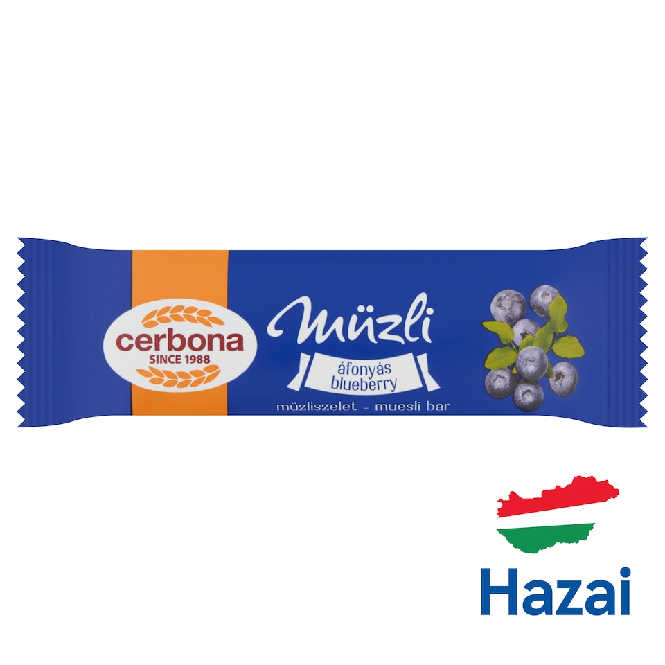 image 1 of Cerbona Blueberry Muesli Bar 20 g