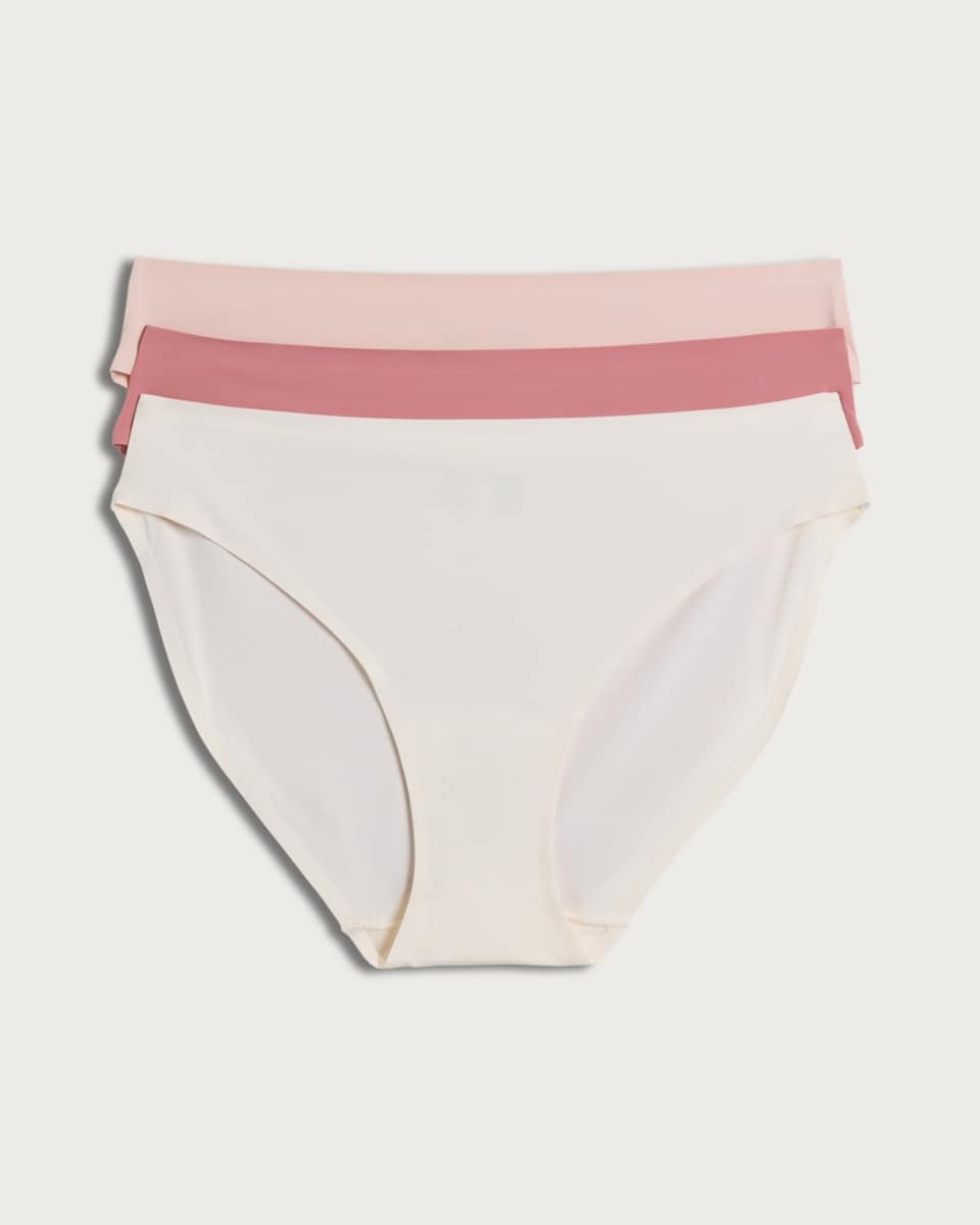 image 1 of F&F 3-Pack Bonded Bikini Knickers in Multi