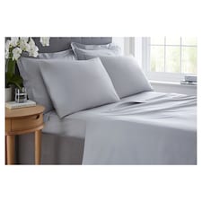  West Park 300 Thread Count Silver Deep Fitted Sheet SuperKing