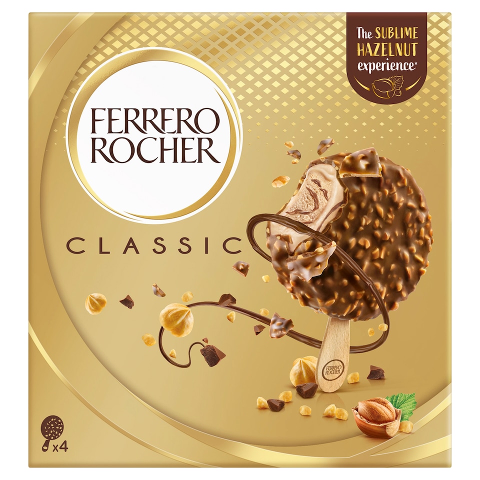 image 1 of Ferrero Rocher Classic Ice Cream 4 pcs 280 ml