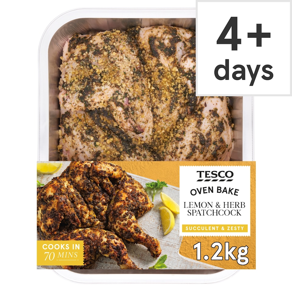 Tesco Lemon & Herb Spatchcock 1.2kg