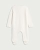 image 2 of F&F Baby Cotton Rich My First Easter Long Sleeved Sleepsuit in White