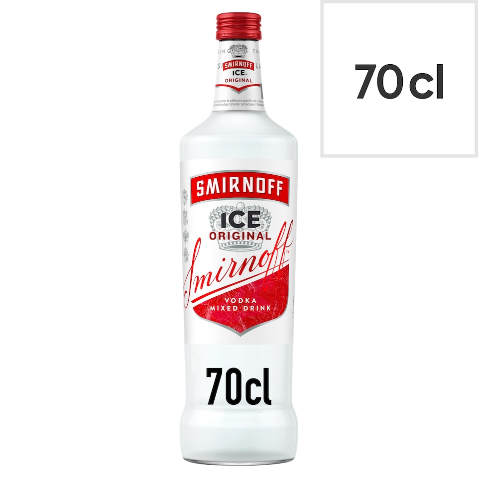 Smirnoff Ice Vodka Mixed Drink Bottle 4% Vol 70cl