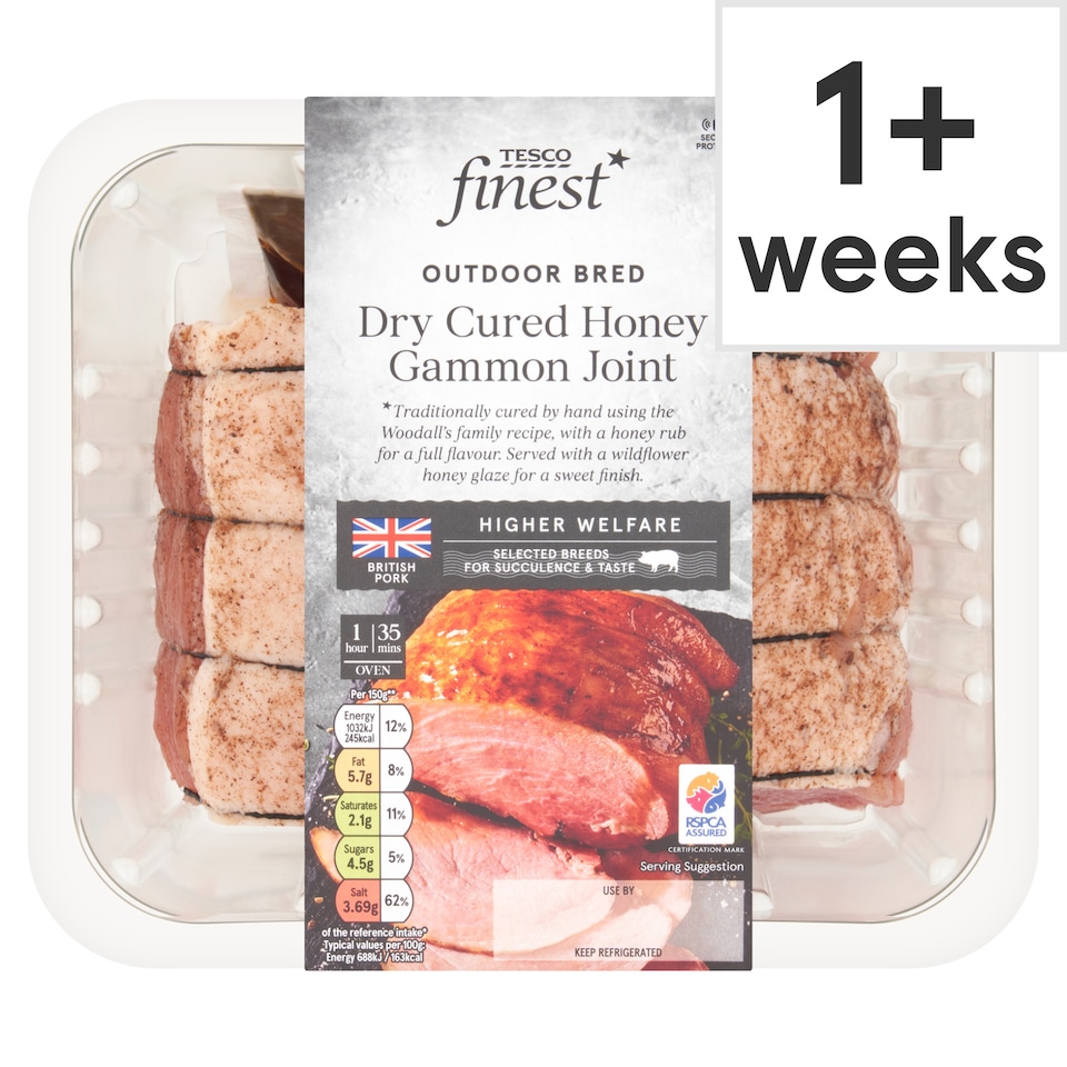 Tesco Finest Dry Cured Honey Gammon Joint 1kg