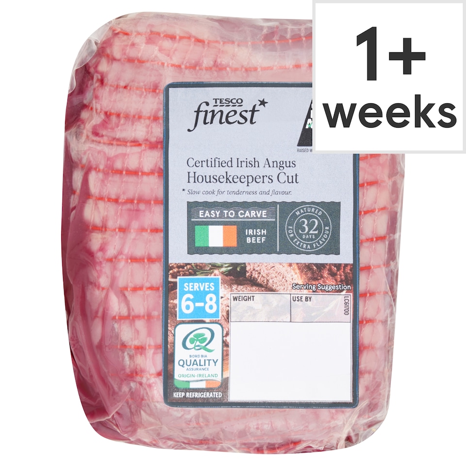 Tesco Finest Certified Irish Angus Housekeeper Cut 1.2kg