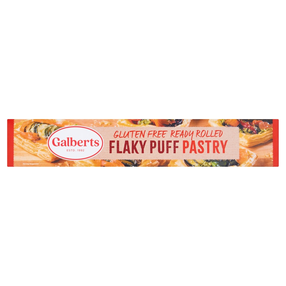 GALBERTS GLUTEN FREE READY ROLLED FLAKY PUFF PASTRY 280G