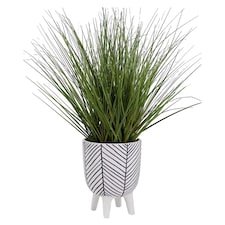 Bayswood Artificial Grass In Cement Pot