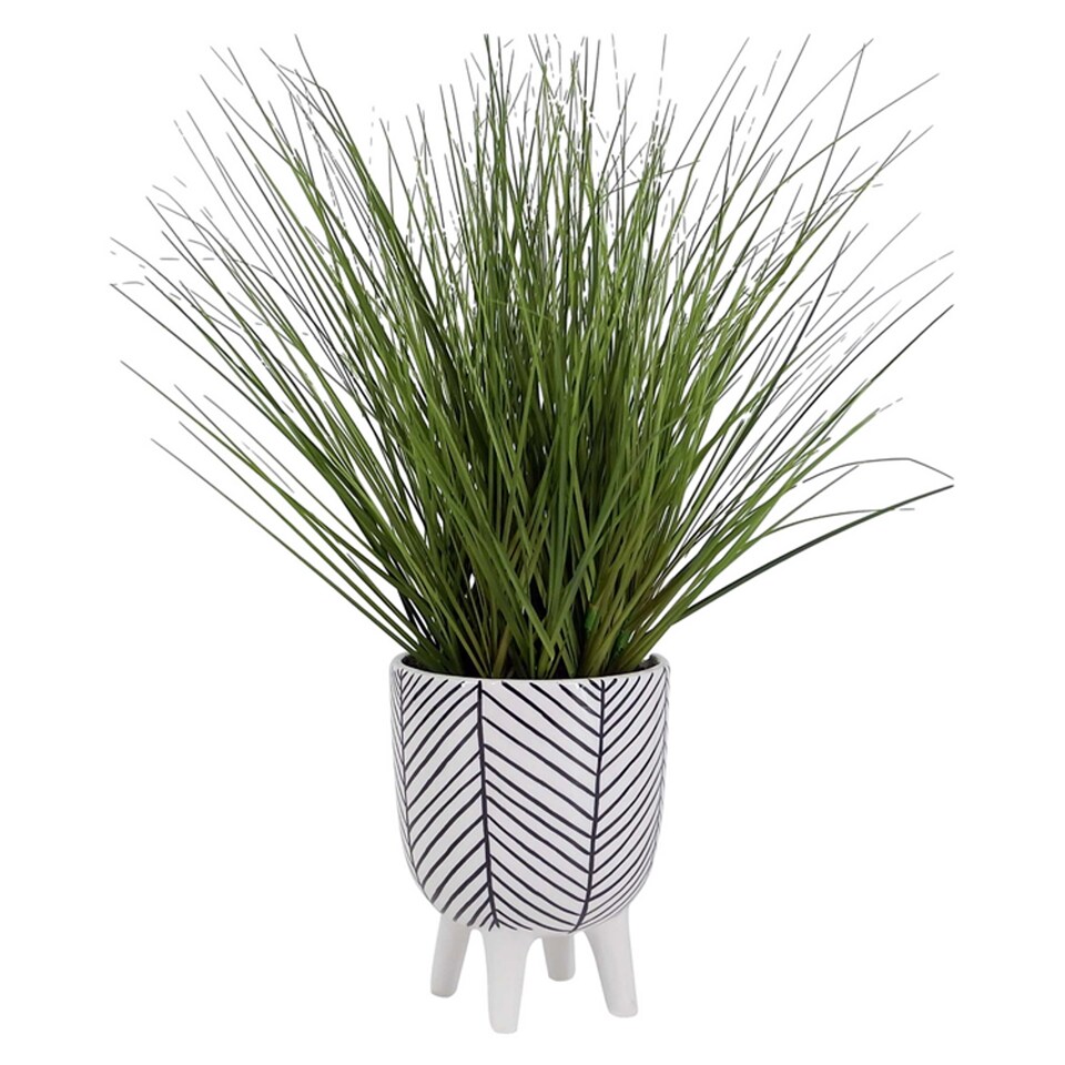 Bayswood Artificial Grass In Cement Pot