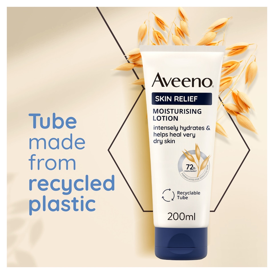image 1 of Aveeno Skin Relief Body Lotion Moisturiser for Very Dry Skin 200ml