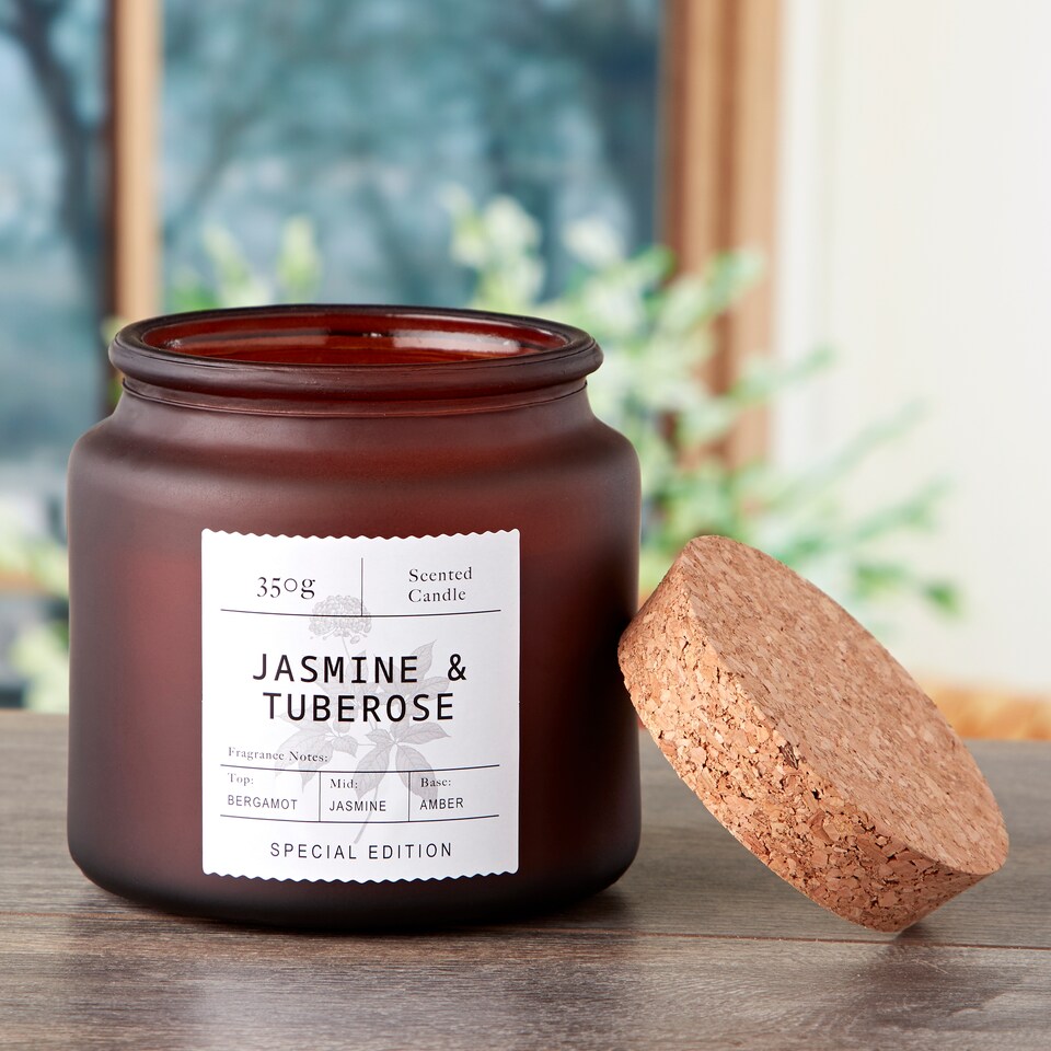 image 1 of Tesco Apothecary Large Scented Candle - Jasmine and Tuberose