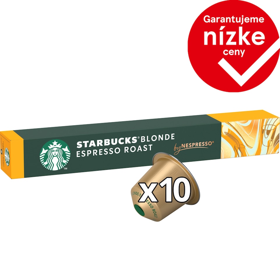 obrázok 1 z Starbucks by Nespresso Blonde Espresso Roast - káva v kapsulách - 10 kapsúl v balení