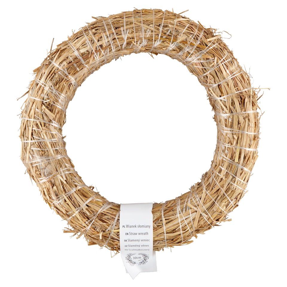 Straw Wreath 30 cm