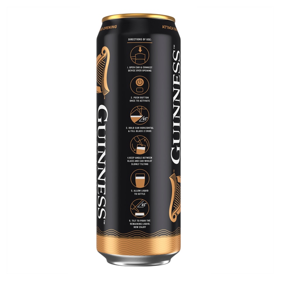 image 1 of Guinness Draught Nitrosurge Stout Beer Can 4.1% Vol 6x558ml