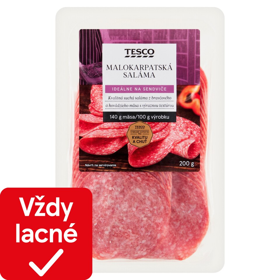 Tesco Malokarpatská saláma 200 g