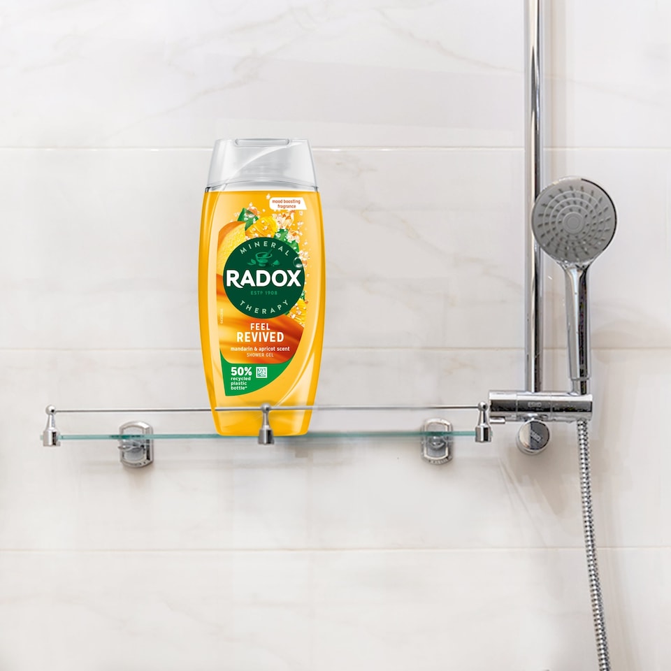 image 1 of Radox Mandarin & Apricot Feel Revived Shower Gel Body Wash 225ml