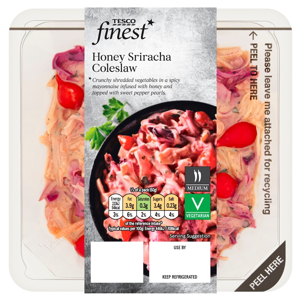 Tesco Finest Honey Sriracha Coleslaw 250g