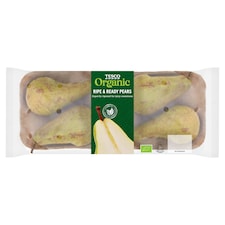 Tesco Organic Ripe & Ready Pears 550G