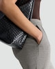 image 2 of F&F Houndstooth Print Tapered Trousers in Beige