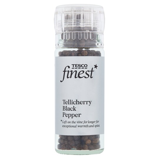 Tesco Finest Tellicherry Pepper Corn Grinder 45G Tesco Groceries