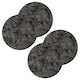 image 2 of F&F Home Black Faux suede placemat 4 Pack