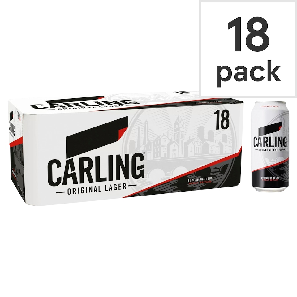 image 1 of Carling Original Lager Beer Can 18 x 440ml