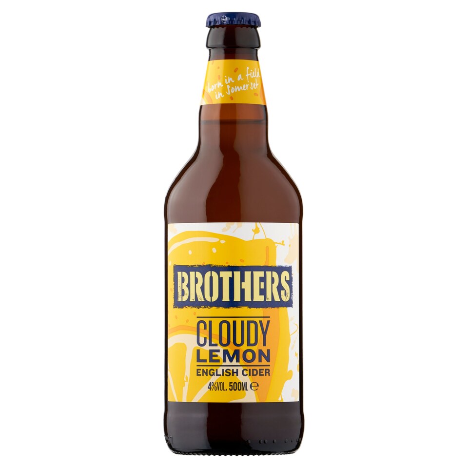 Brothers Cloudy Lemon Cider 500Ml (L) Tesco Groceries
