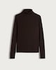 image 5 of The F&F Edit Roll Neck Long Sleeved Top with Wool in Brown