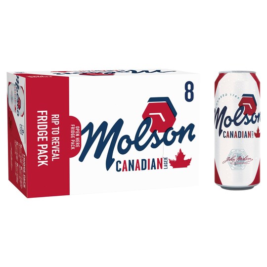 Molson Canadian Premium Lager 8X500ml Can