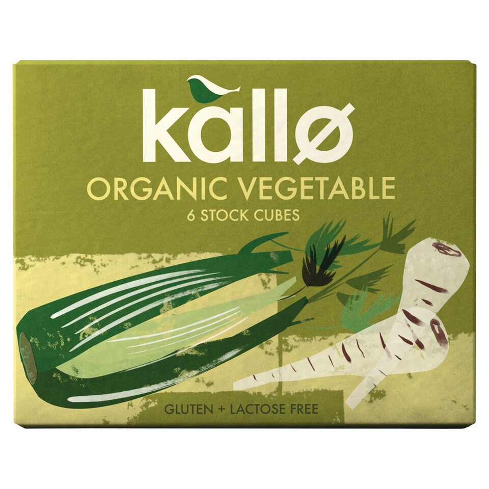 Kallo Organic Vegetable Stock Cubes 66G