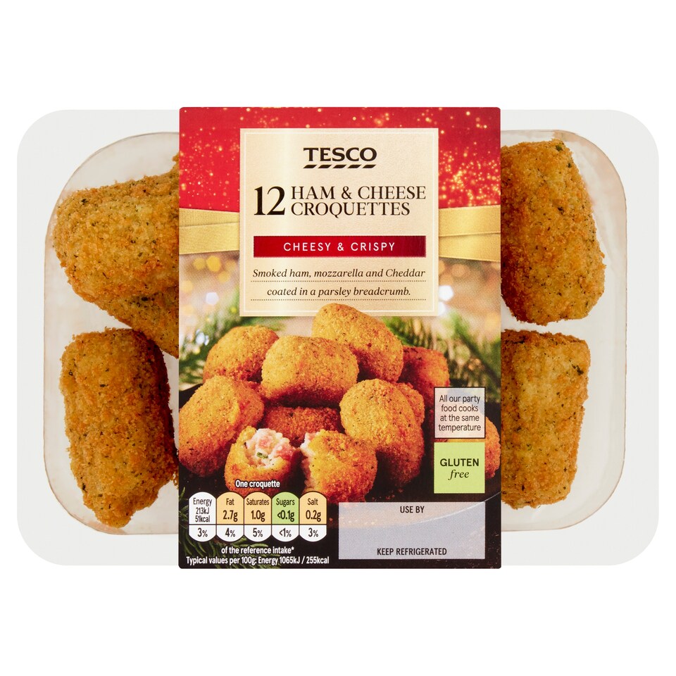 Tesco 12 Ham & Cheese Croquettes 240G