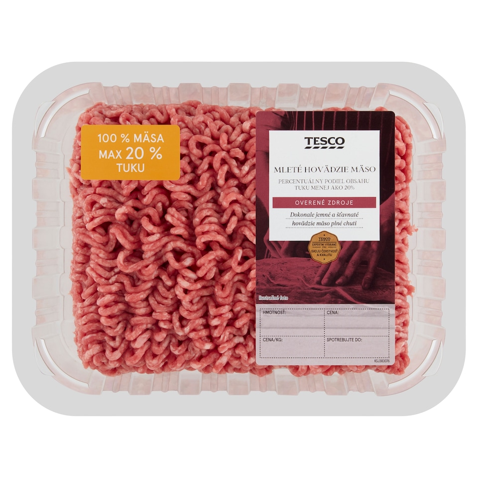 Tesco Mleté hovädzie mäso 0,500 kg