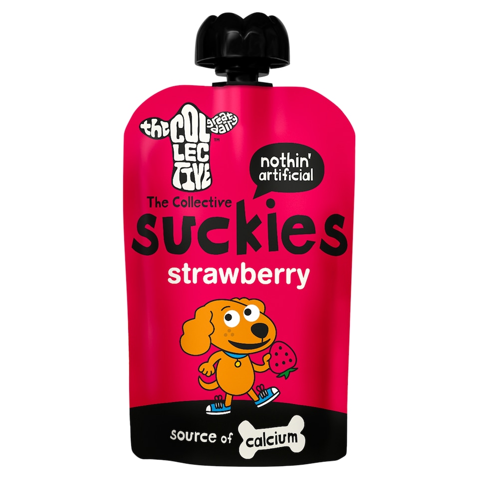 The Collective Suckies Strawberry Kids Yoghurt Pouch 90g