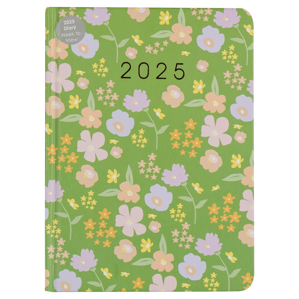 Diary A6 WTV 2025 Green Floral
