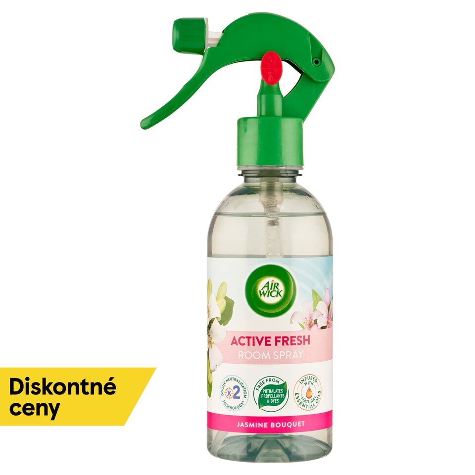 obrázok 1 z Air Wick Active Fresh osviežovač vzduchu v spreji jazmínové kvety 237 ml