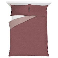 F&F Home Red Reversible Duvet Set King