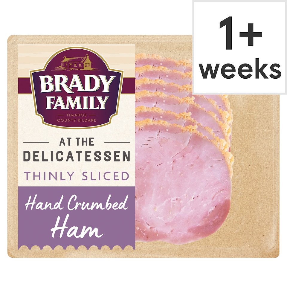Brady Family at the Deli Thinly Sliced Crumbed Ham 160g