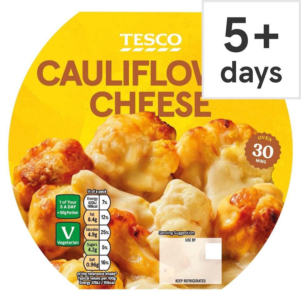 Tesco Cauliflower Cheese 350G